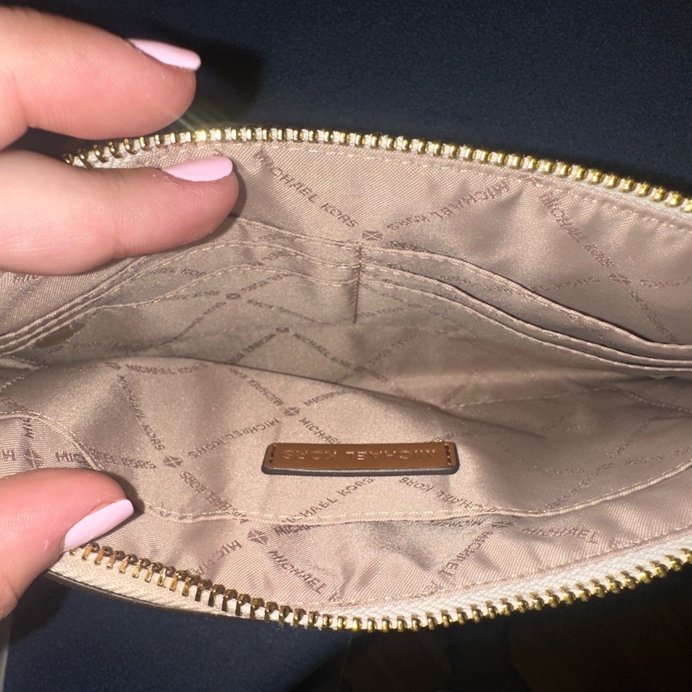 Michael Kors Blue and Yellow Floral Clutch - Picture 3 of 4